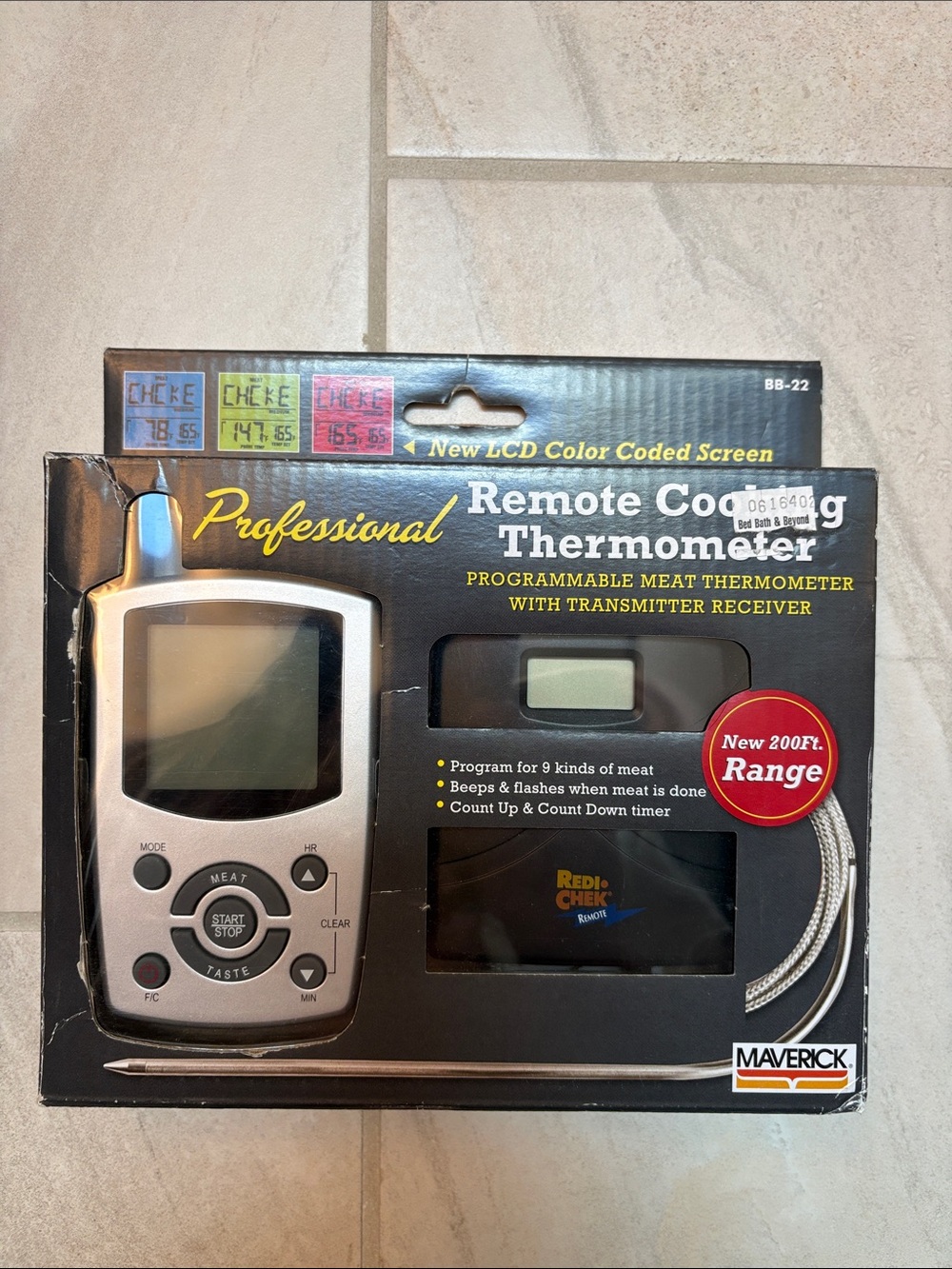 Maverick Professional  Remote Digital Cooking Thermometer - New